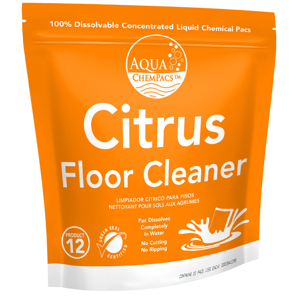 Aqua ChemPacs Citrus Floor Cleaner 1 x 20_PK x 15 grams (9321343) - Left.jpg